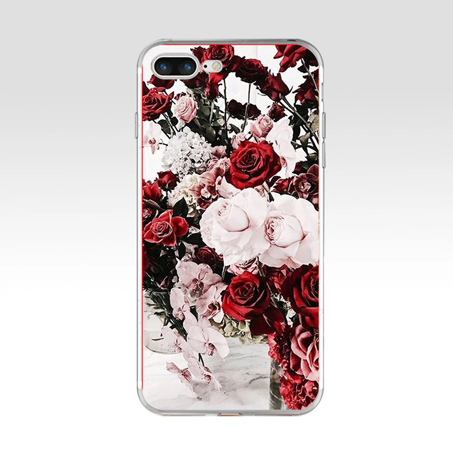 13 12G красивый сад красные розы цветы для iPhone 6 7 8 plus Чехол Мягкий ТПУ силиконовый чехол для Apple iPhone 6S 7 8 plus чехол - Цвет: 13
