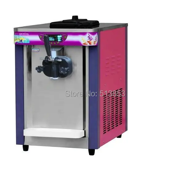 Free Shipping desktop soft ice cream machine solid color Ice Food Making |