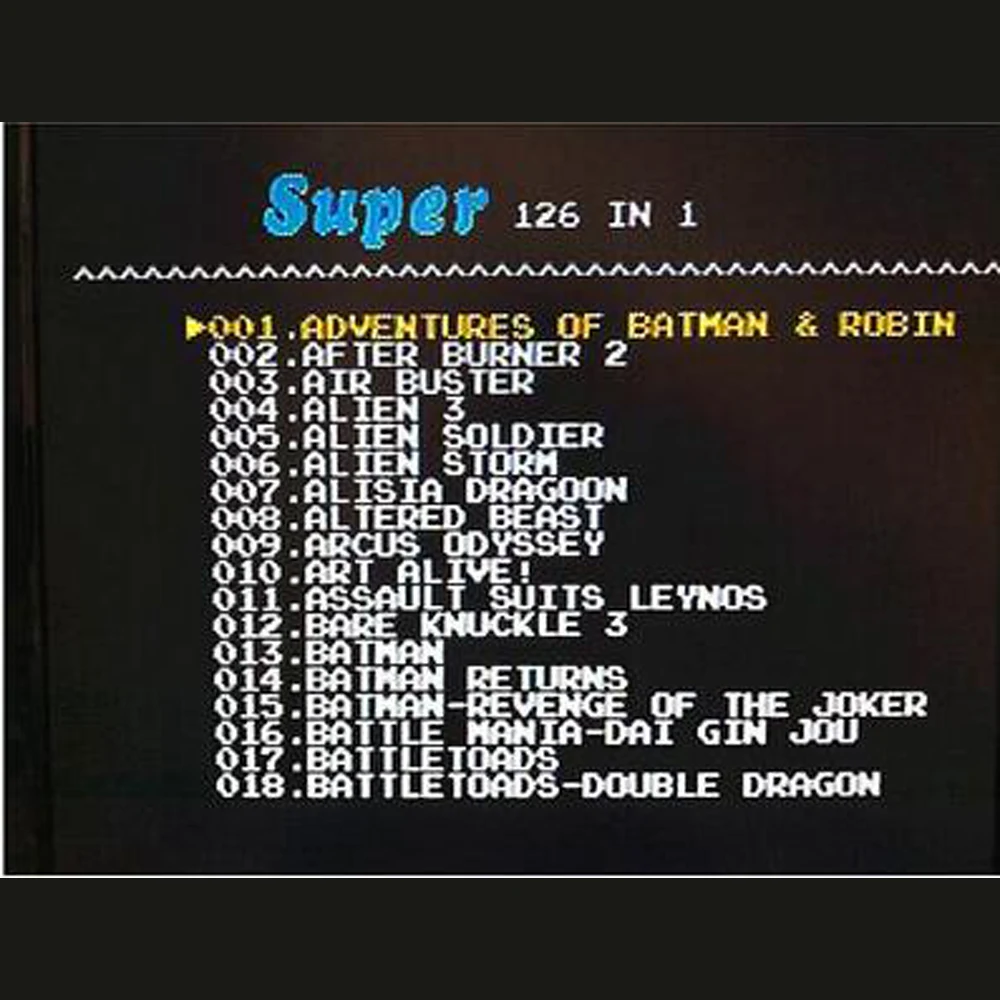 10 шт. в партии для Sega Mega Drive 126 1 игровая карта/картридж 16 бит MD карта Genesis|Картриджи|