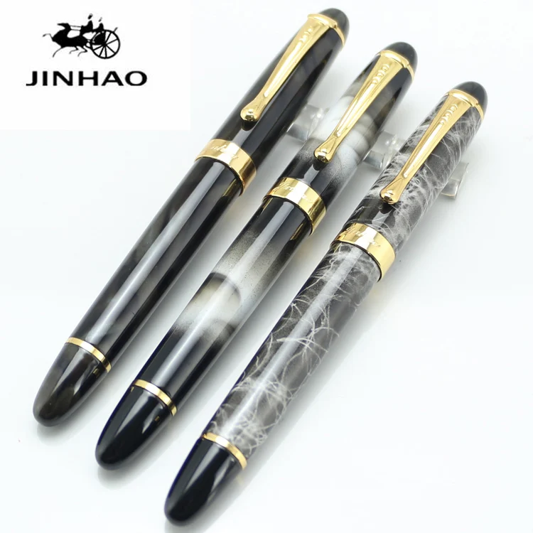 JINHAO X450 новый темно зеленый металлический золотой зажим 22 цвета 0 7 мм перо ручка