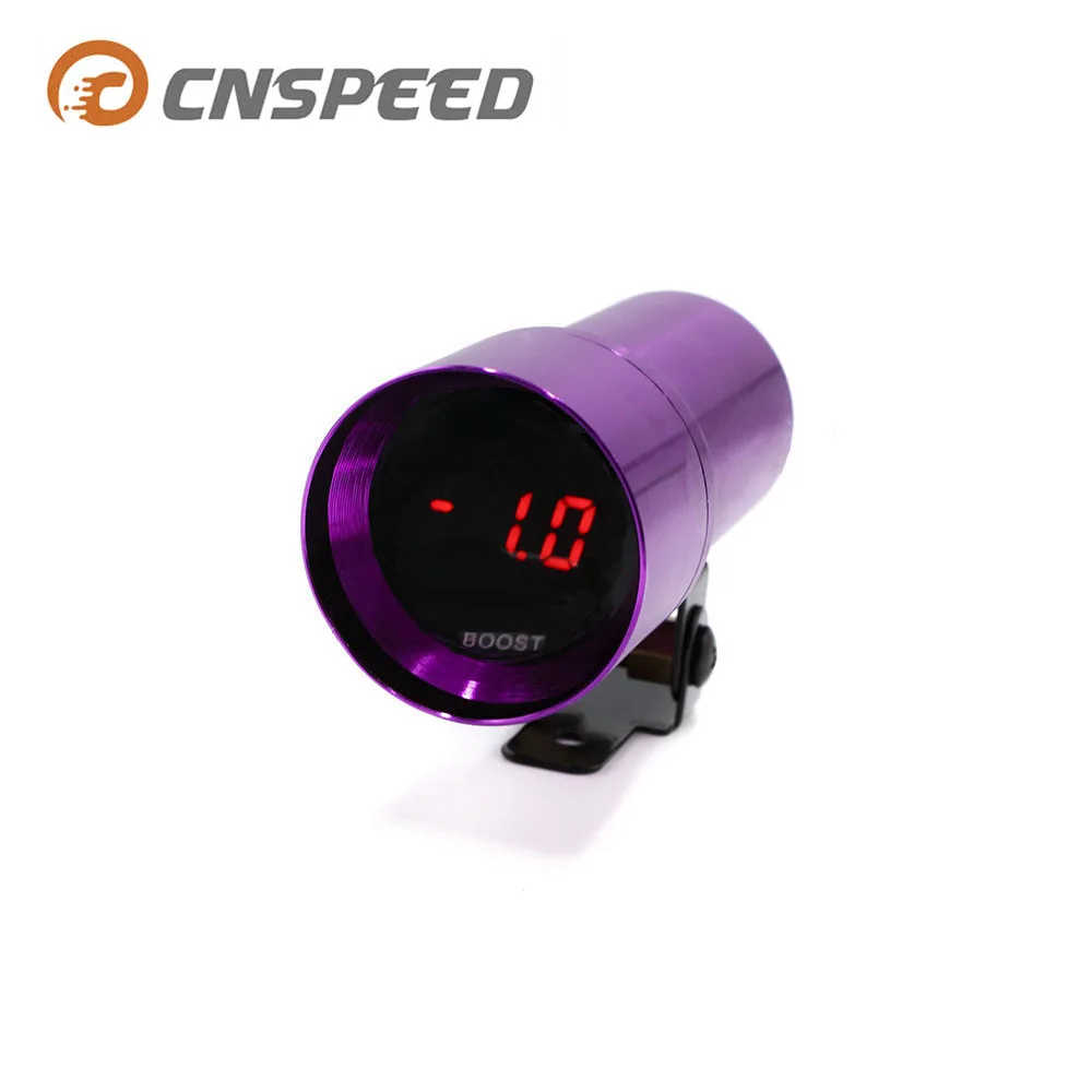 CNSPEED Авто Красный светодиодный 37 мм Универсальный алюминиевый Цифровой