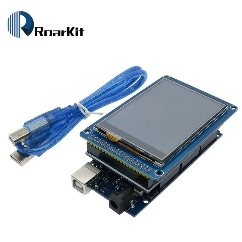 3," TFT LCD сенсорный экран 320X240 ILI9341+ TFT 3,2 дюймов экран+ Mega 2560 R3 с usb кабелем для Arduino комплект
