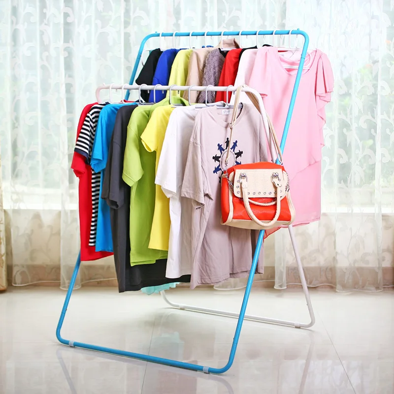 Складная вешалка для одежды из кованого железа Тип Посадки X двухполюсные