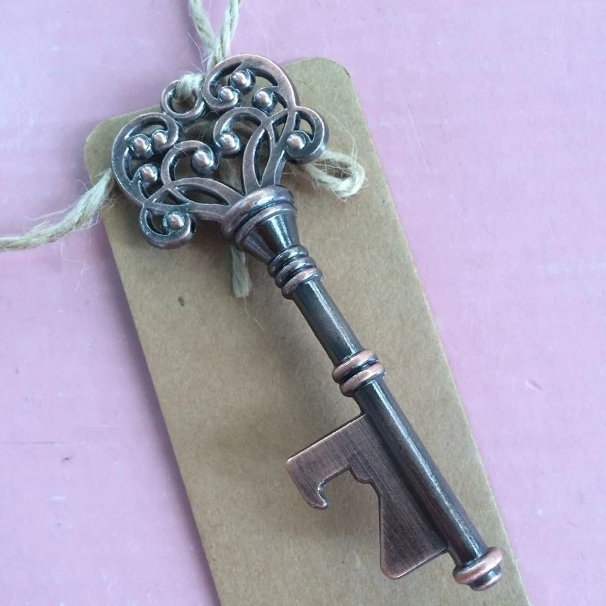 Винтажный коричневый ключ открывалка для бутылок вина свадебный подарок