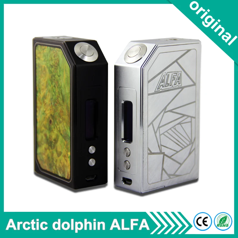Оригинальный Arctic Dolphin ALFA Mod 210 Вт Питание от двух 18650 батарей электронная сигарета