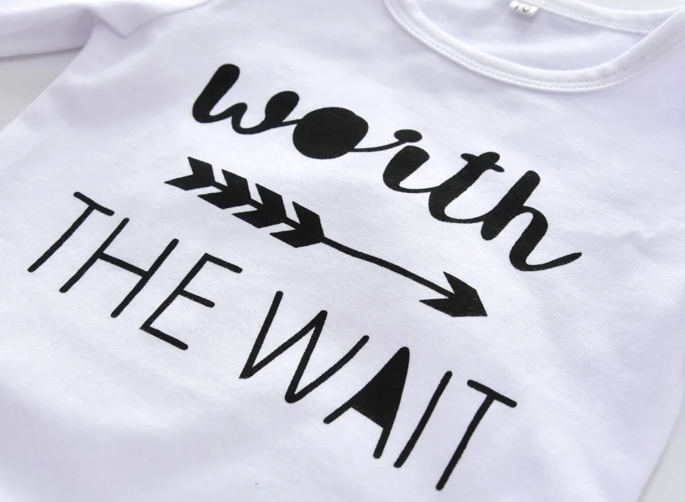 Army Green Newborn Baby Girl Boy Clothes Long Sleeve Letter Romper+Pants+Hat Toddler Outfits Infant 3Pcs Clothing Set | Детская одежда