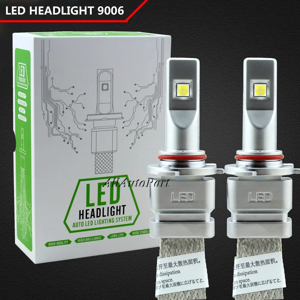 2 шт. 9006 Led H4 фары автомобиля 80 Вт 10000lm HB4 светодиодные лампочки H1 H3 H7 H8 H9 H11 9005 9006 автомобилей фары 6000 К Туман лампа