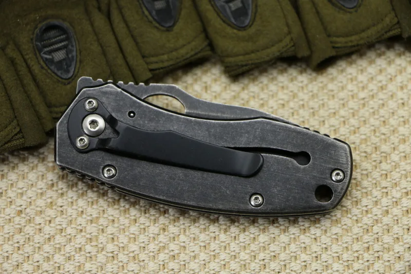 Enlan EW105 черный складной нож 8Cr13Mov лезвие стальная ручка Открытый Отдых EDC
