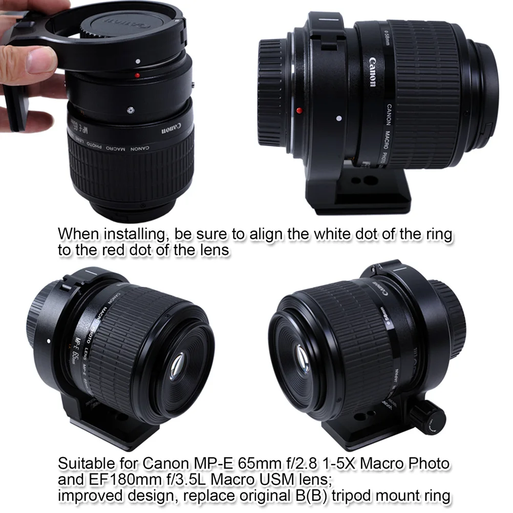 Объектив штатив крепление кольцо для Canon MP E 65 мм f/2 8 1 5X макро Фото EF 180 f/3.5L USM может