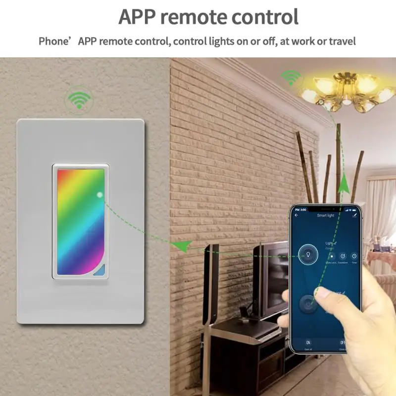 Настенный светодиодный высветильник ель с поддержкой Wi Fi работает Alexa/Google Home и