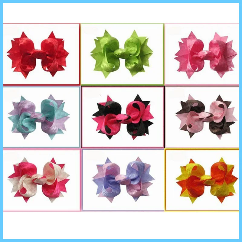 100pcs 4Grosgrain с ветряная мельница тонированные треугольник core Гладкий Ленточные
