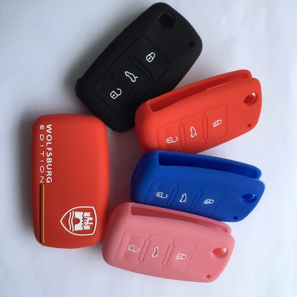 Силиконовый чехол книжка для VW Skoda Octavia Fabia Superb Polo Tiguan Passat Golf MK5 MK6 Jetta Eos Beetle|silicone cover