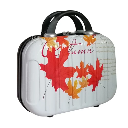 Red Maple Leaf A Милый чехол для макияжа, Сумка с рисунком, косметичка, чехол для путешествий, чехол для туалетных принадлежностей с героями мультфильмов, красивая сумка, милая сумочка, аксессуары - Цвет: Red Maple Leaf A