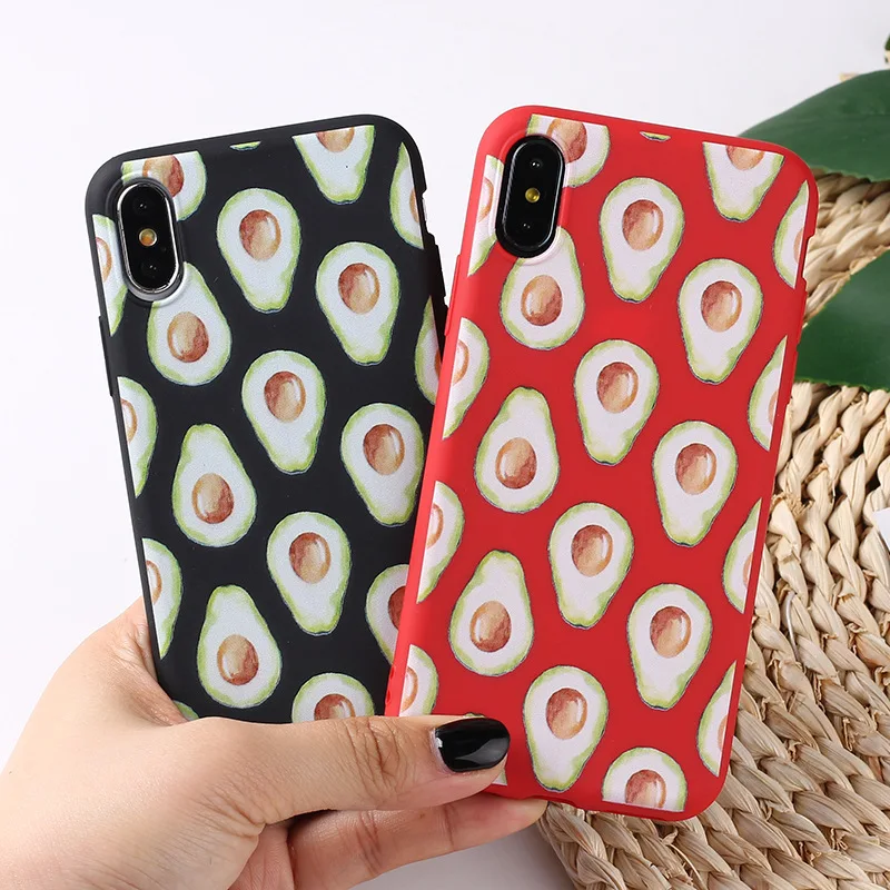 3D мультфильм милые фрукты авокадо чехол для iPhone X XS MAX XR 10 8 7 Plus 6 6s plus телефона Kawaii