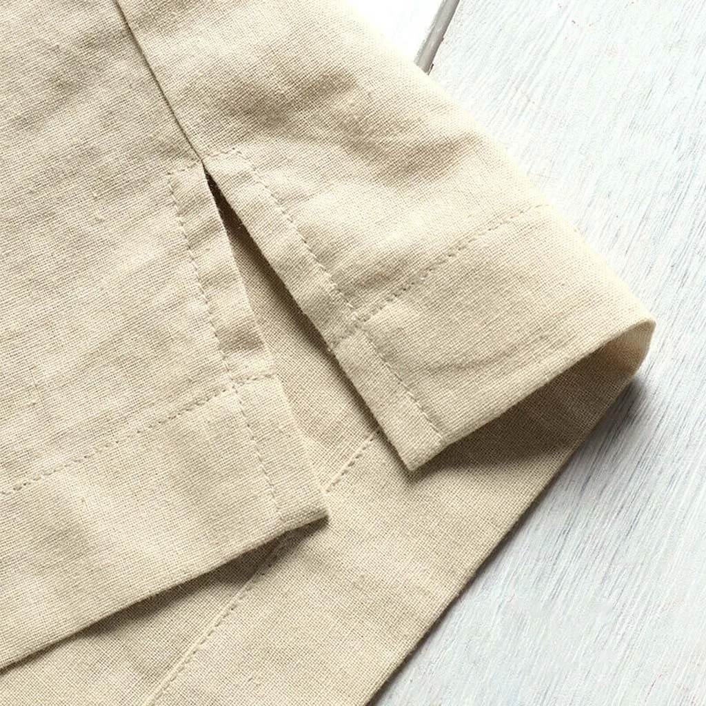 Camisetas hombre мужское мешковатое однотонное хлопковое белье рубашка с короткими рукавами и пуговицами, большие размеры, топы, блузка, S-2XL, camiseta