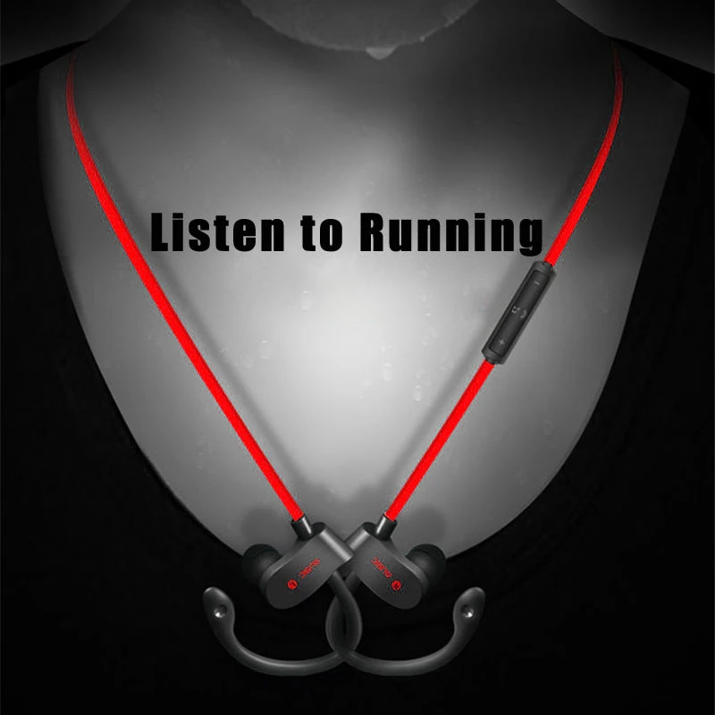 Bluetooth 4 1 Беспроводная гарнитура стерео музыка наушники с ушным крючком