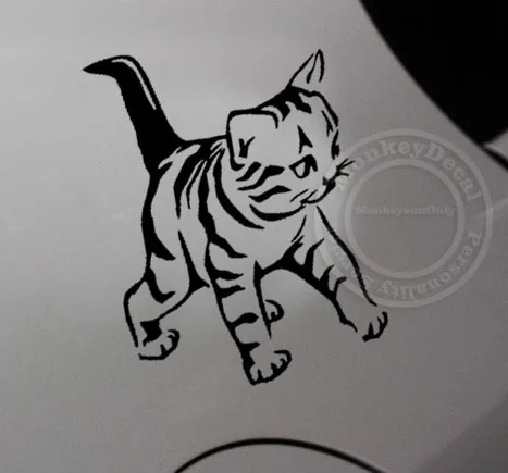 

XGS DECAL Car decals 15cm x 10cm little cat funny car motorcycle car stickers reflective waterproof stickers