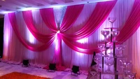 luxury fuchsia wedding backdrop 3m 6m