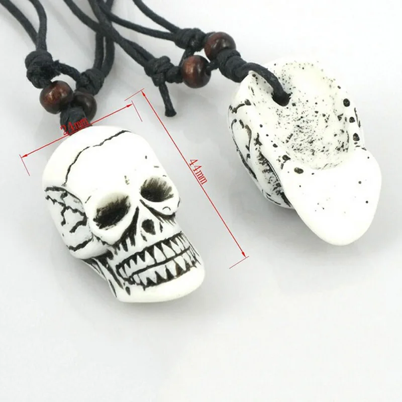 1 шт. кость тибетского яка резной череп тотемная подвеска ожерелье талисман