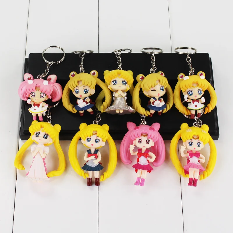 Аниме брелок для ключей Марс Юпитер Венера Меркурий брелки ПВХ Рисунок брелоки с