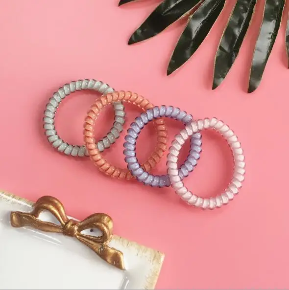 Новое поступление (5 шт./лот) модное резиновое кольцо для волос ярких цветов в