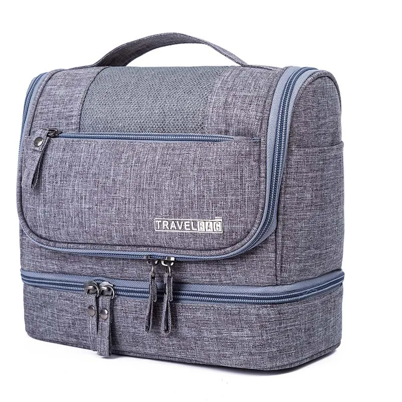

2021 Waterproof Men Hanging Makeup Bag Oxford Travel Organizer Cosmetic Bag for Women Necessaries Make Up Case Wash Toiletry Bag