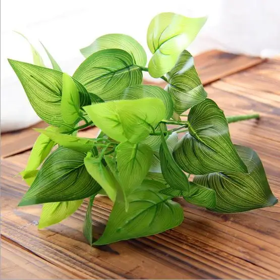 Послушание 10 шт. кирпич искусственные растения сердце листья Пластик