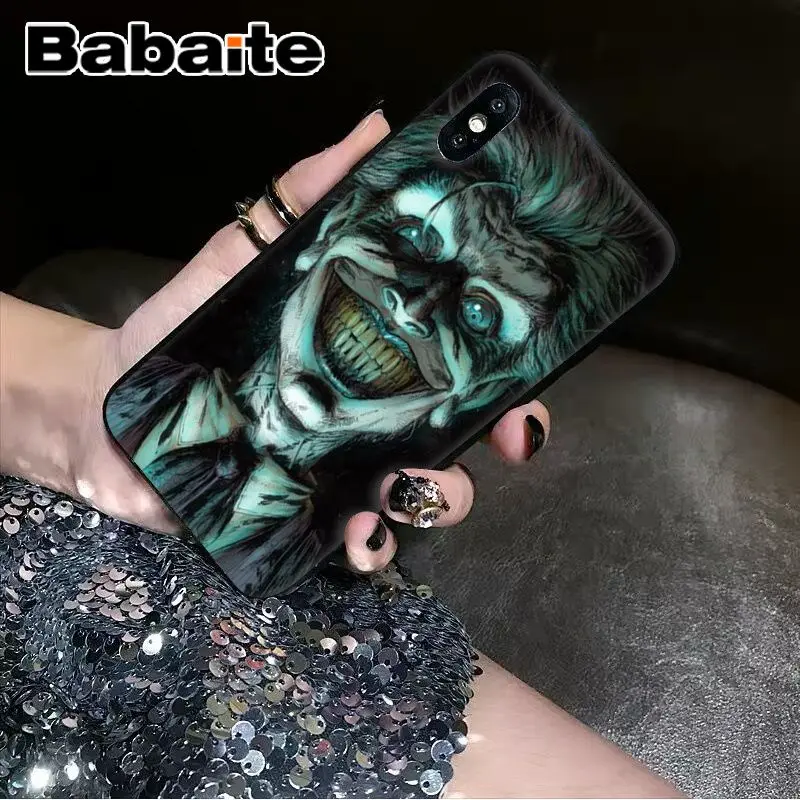 A8 Babaite покер Джокер ТПУ мягкий силиконовый черный чехол для телефона для iPhone 8 7 6 6S Plus 5 5S SE XR X XS MAX чехол - Цвет: A8