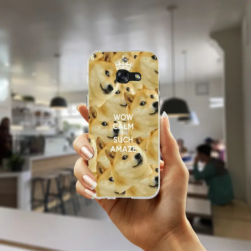 Модные красивые Doge мем силиконовый мягкий чехол накладка из ТПУ сотовый Чехол