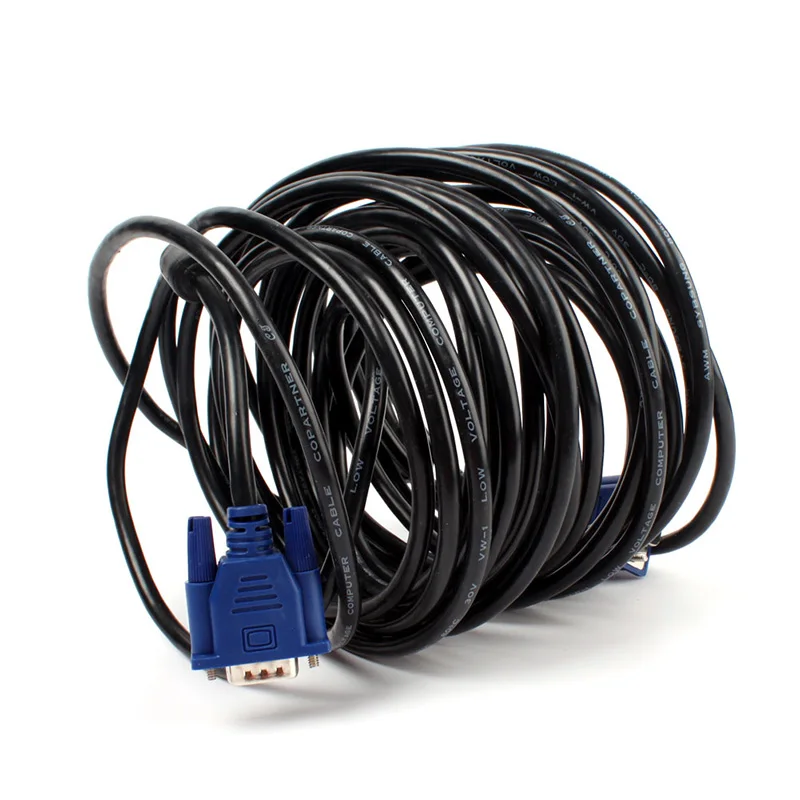 32 фута 10 м VGA штекер к M 15 контактный P Удлинительный кабель для ПК ноутбука