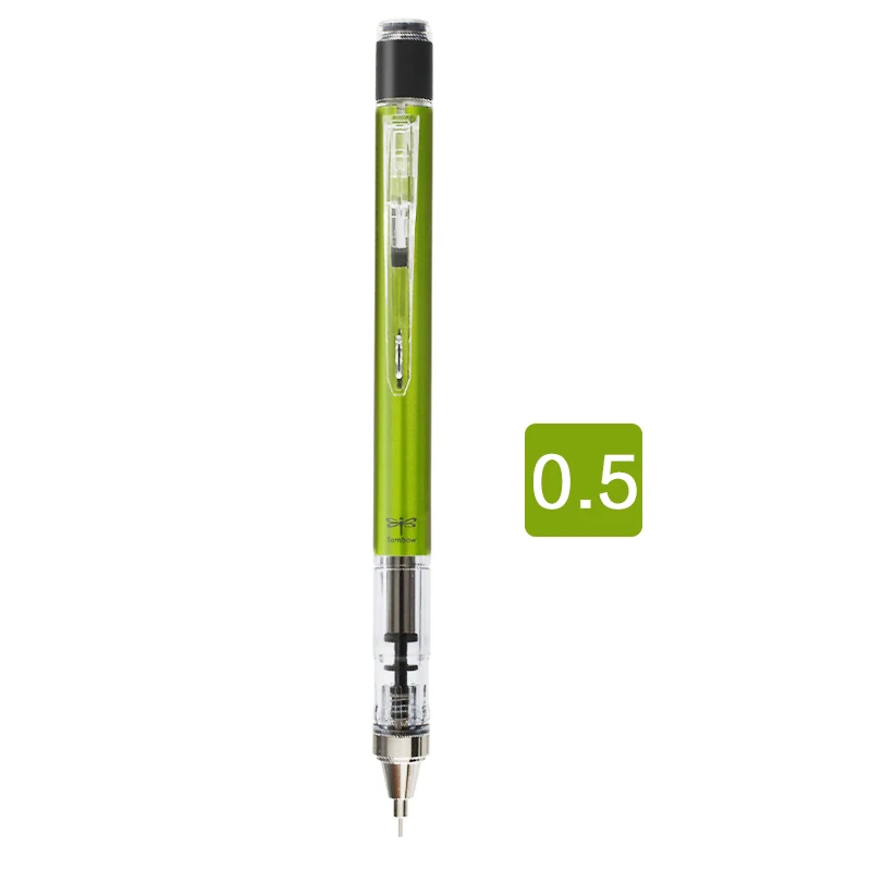 TOMBOW 0,3 0,5 мм графитовые автоматические механические карандаши ручной работы автоматический карандаш для рисования эскизов канцелярские принадлежности - Цвет: green 0.5mm
