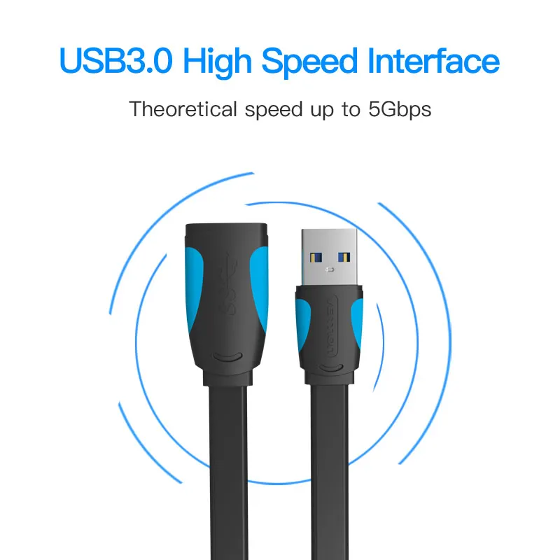Удлинительный кабель Vention USB 3 0 сверхскоростной Папа мама 1 м 2 usb для синхронизации