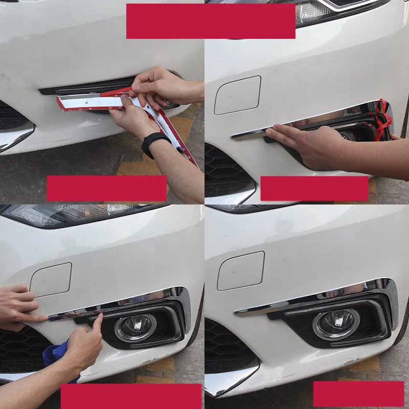 Для Nissan Sentra 2013-2018 противотуманная фара декоративная рамка переднее лицо отделка