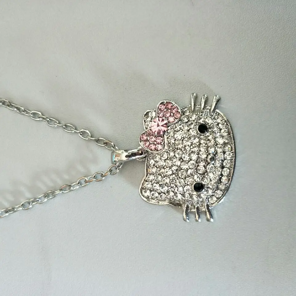 Цепочки и ожерелья cat Jewelry Bojiux Нержавеющая сталь цепи Цепочки и Ожерелья Подвески милый котенок кошка Цепочки и ожерелья s Модные украшения для женщин