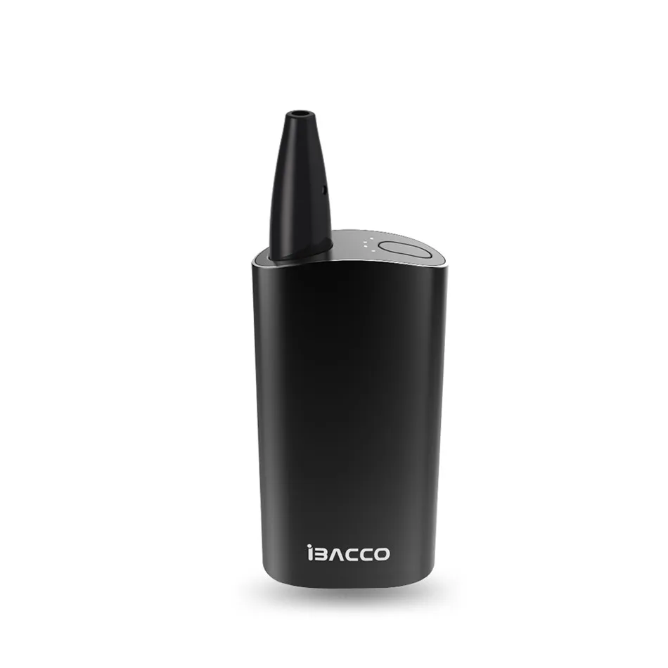 Новинка,, IBACCO 2,0, табак, тепло, без ожога, испаритель, 2600 мА/ч, набор, электронная сигарета, вкуснее - Цвет: black