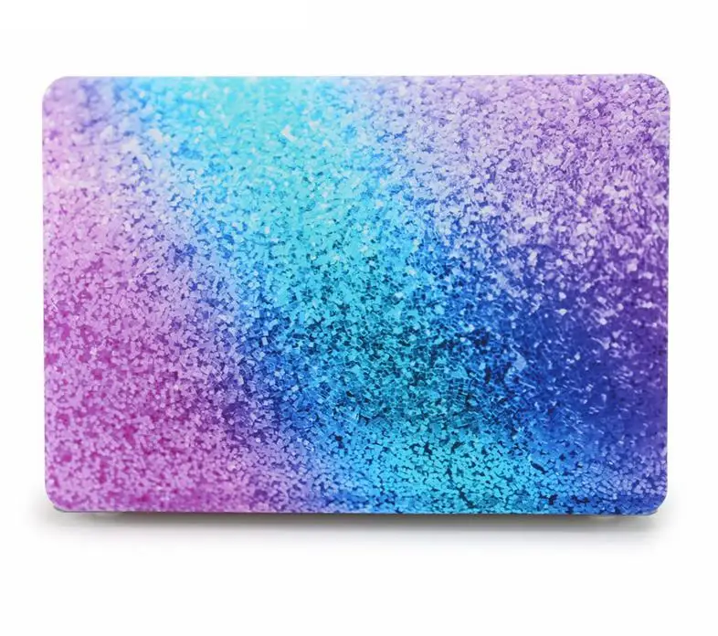 Жесткий чехол с принтом+ силиконовая клавиатура для Apple Macbook Air 11 13 Pro13 Touch bar A1706/A1989 15Touch bar A1990/A1707 - Цвет: Rainbow shining