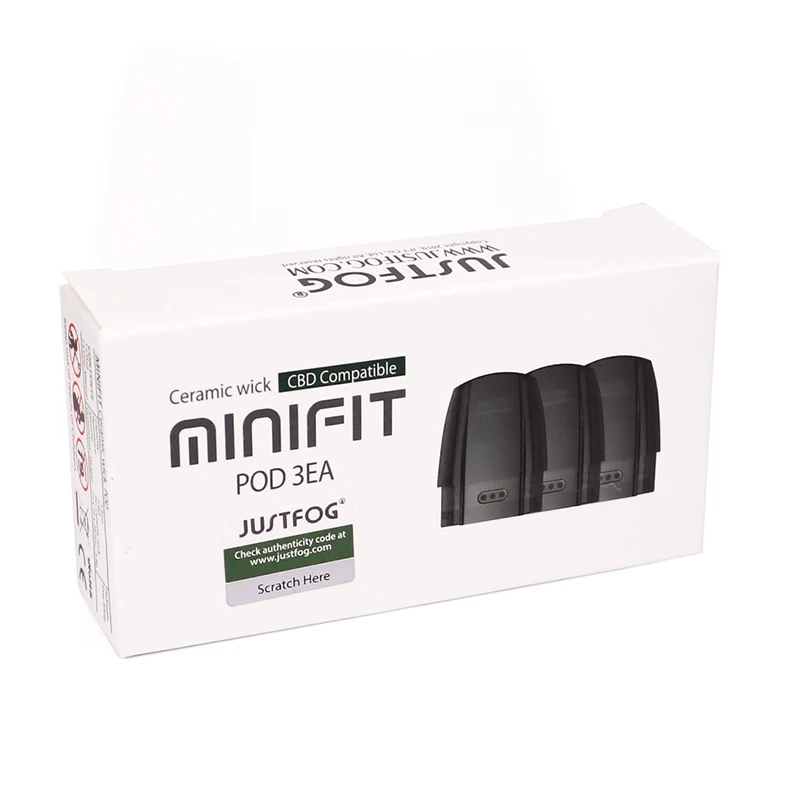 Original JUSTFOG Minifit Pod ceramic pod 3pcs each pack 1.5ml Capacity fit for minifit Kit vape Electronic cigarette | Электроника