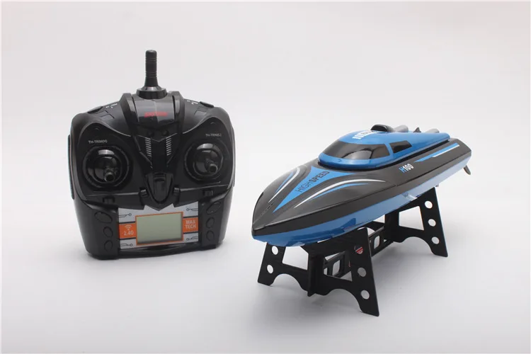 

High Speed RC Boat H100 2.4GHz 4 Channel 30km/h Racing Remote Control Boat with LCD Screen as gift For children Toys Kids Gift