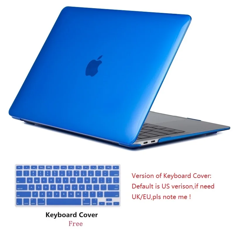 Кристальный чехол для ноутбука Apple Macbook Pro Retina Touch Bar & ID Air 11 12 13 3 15 4 дюймов жесткий +
