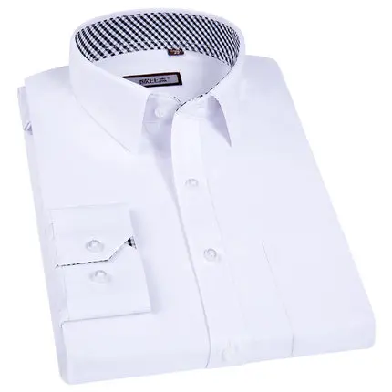 Новые модные мужские Рубашки повседневные с длинным рукавом тонкие рубашки