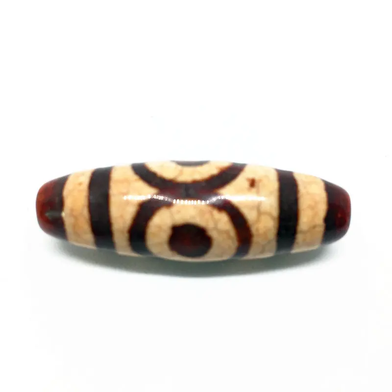 

Tibet Beads Red Natural Agate 3 Eyes 12mm*38mm Pendant Powerful Amulet Tibetan Dzi Beads DIY Pendant Bracelet Free Shipping