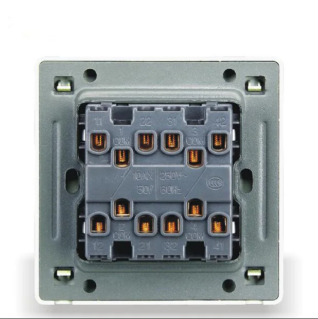 Домашняя настенная розетка 86 Деревянный Цветной антикварный переключатель три