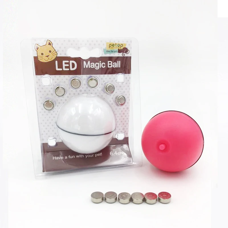 

Cat Dog LED Laser Red Light Electronic Rolling Ball Funny Toy Keep Your Pet Busy Cat Interactive Laser Magic Ball Toy for Pets