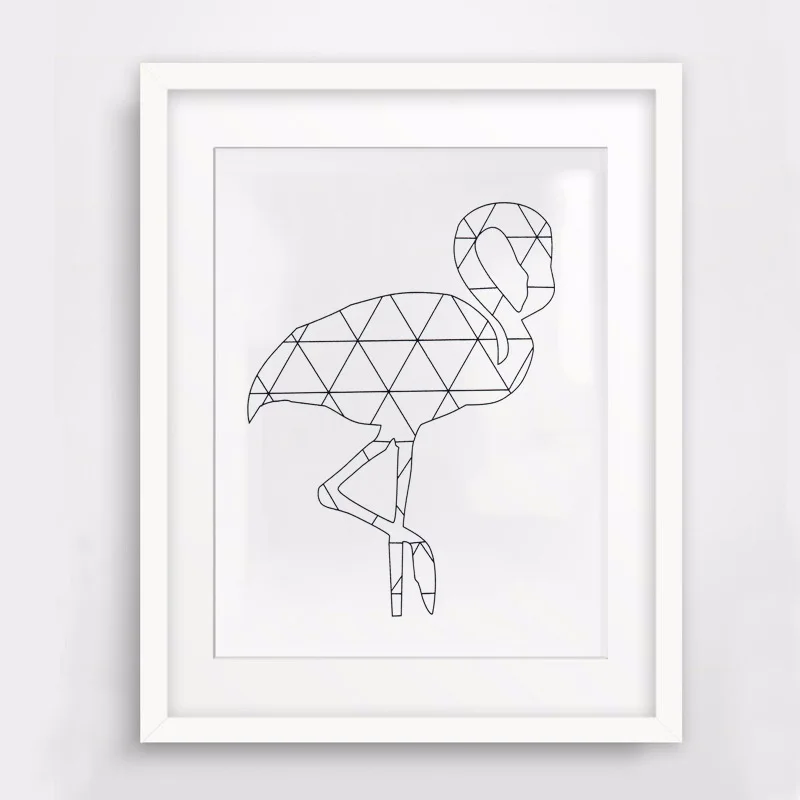 Скандинавское украшение абстрактный олень бумажные журавли геометрический