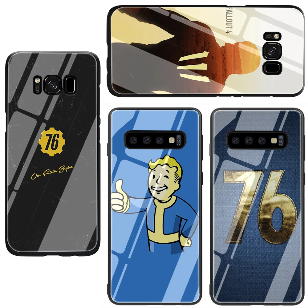 Fallout чехол для телефона из закаленного стекла Samsung Galaxy S7 Edge S8 S9 S10 Plus Note 8 9 A10 A20 A30 A40