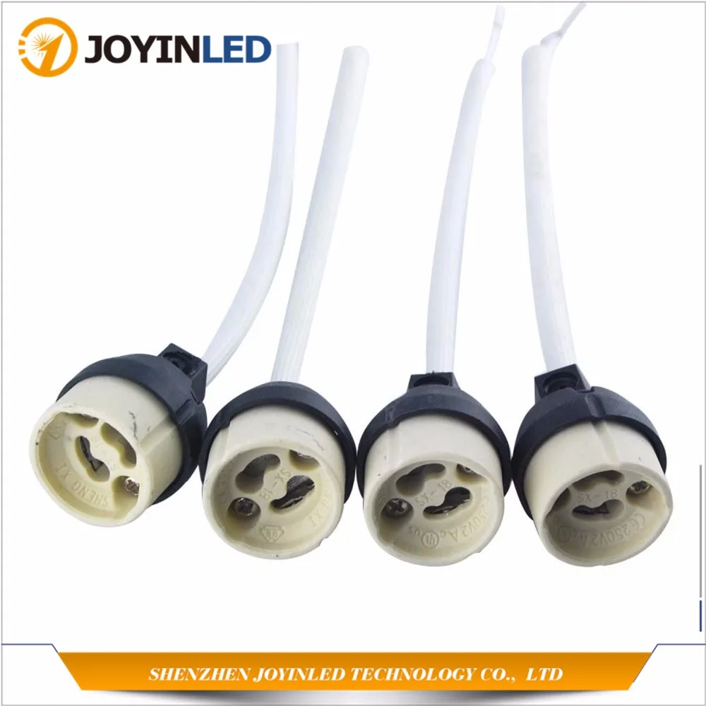 

4PCS Socket Connector Adapter New GU10 Ceramic LED/CFL/Halogen Lamp Holder 18CM