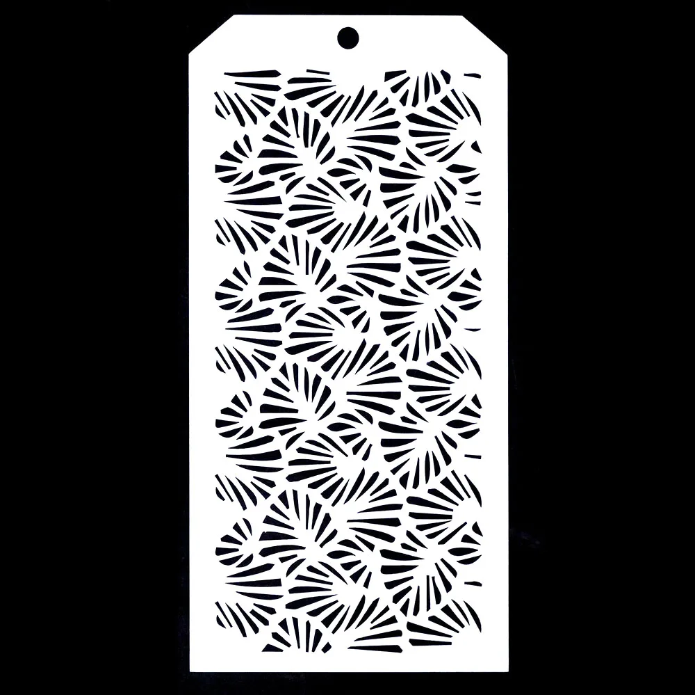 6 PCS DIY Craft Poppy Tropical Leaf Stencil for Scrapbooking Stamping Album Crafts Decorative Paper Cards | Дом и сад