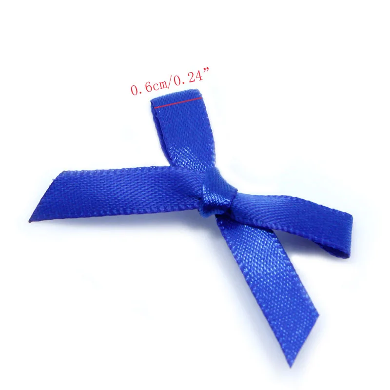 100 шт многоцветный атласная мини лента с цветочным узором и бантом на день