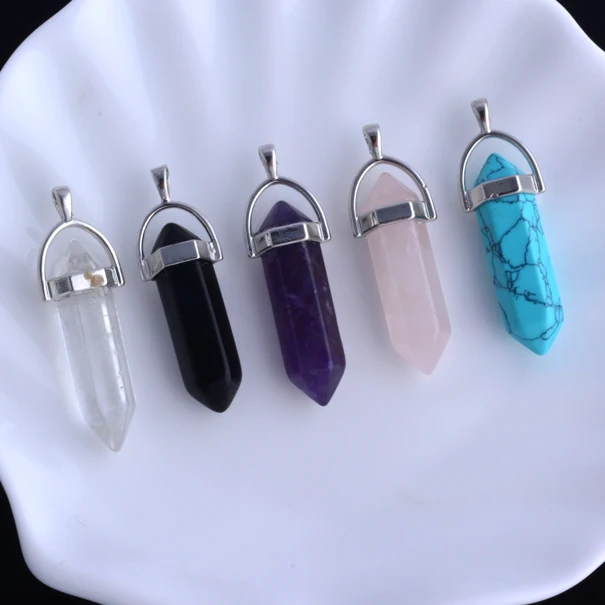 10 шт./лот шестиугольная с украшением в виде кристаллов острым носком белый