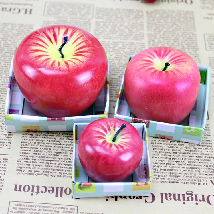 Свечи в форме яблока Velas Decorativas De Cera беспламенные домашние украшения день